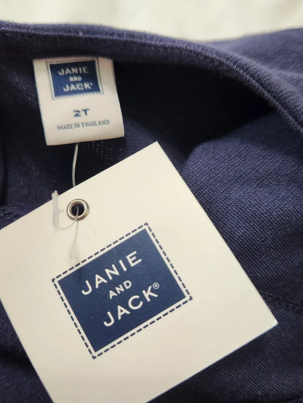 NWT Janie and Jack Ruffled Navy Dress
